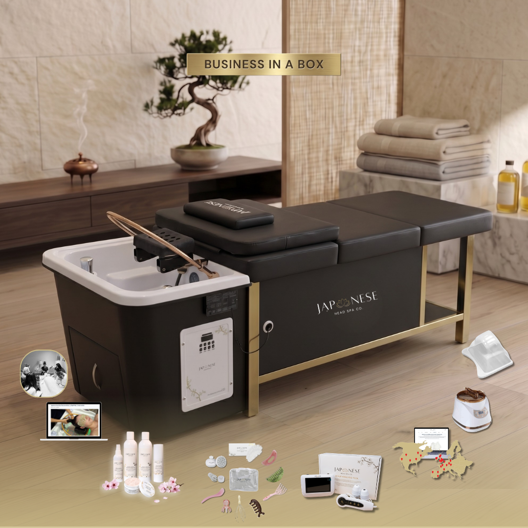 БИЗНЕС В КУТИЯ: Черно Japanese Head Spa цяло легло без водопроводна връзка – пакет
