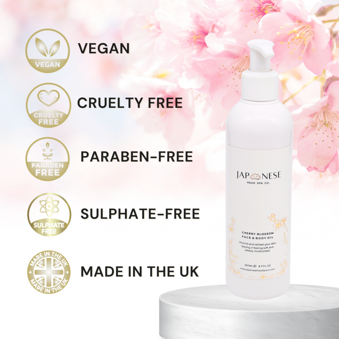 JAPANESE HEAD SPA CO - ОЛИО ЗА ЛИЦЕ И ТЯЛО CHERRY BLOSSOM 250 ML