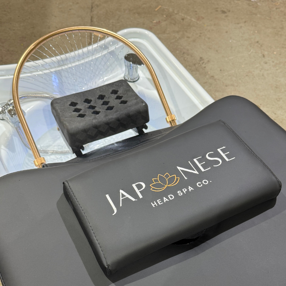 Japanese Head Spa черно цяло хибридно легло с водопроводна връзка (вкл. парогенератор, капак и воден нагревател)