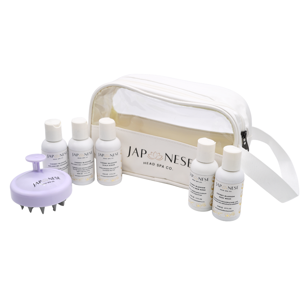 Комплект за пътуване Cherry Blossom – Мини комплект Japanese Head Spa